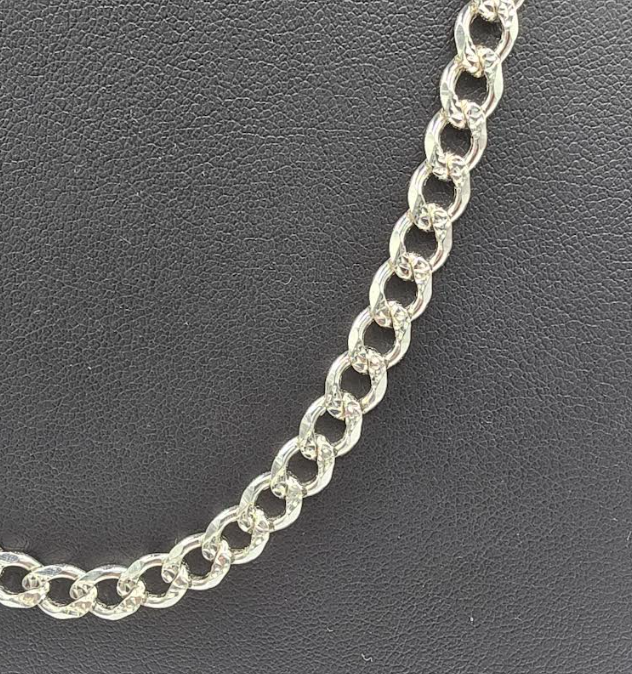 6mm Cuban 925 Silver Chain