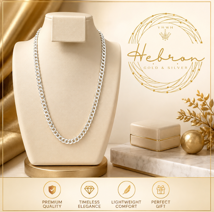 6mm Cuban 925 Silver Chain