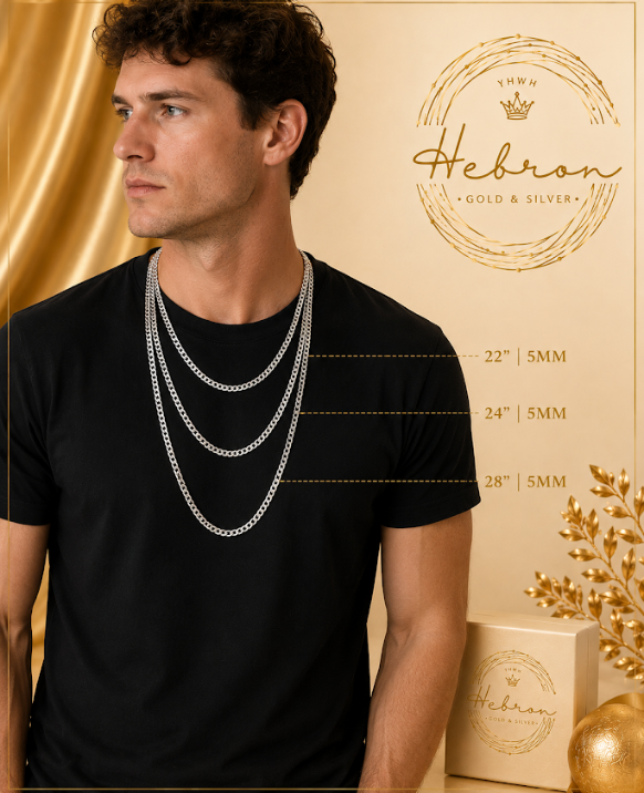 5mm Cuban 925 Silver Chain