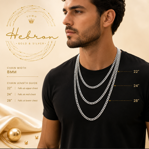 8mm Cuban 925 Silver Chain