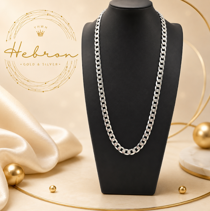 8mm Cuban 925 Silver Chain