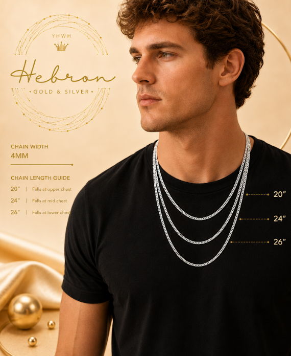4mm Cuban 925 Silver Chain