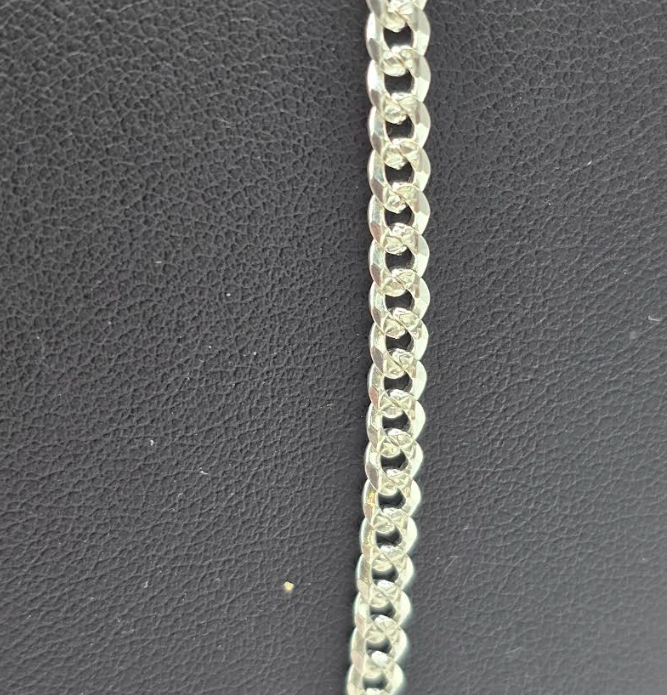 4mm Cuban 925 Silver Chain