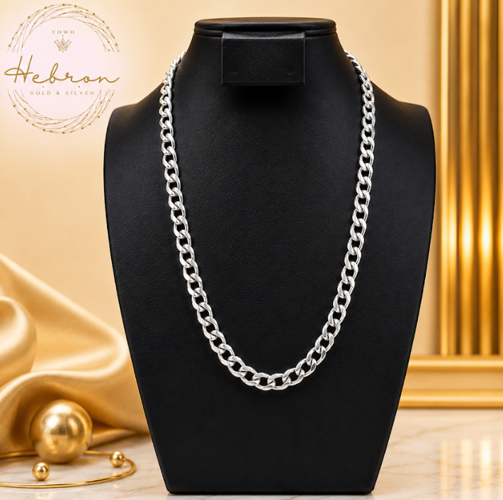 7mm Cuban 925 Silver Chain