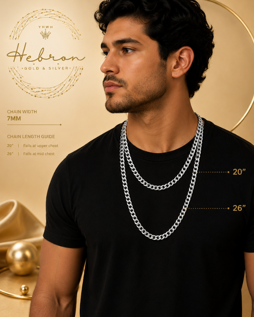 7mm Cuban 925 Silver Chain