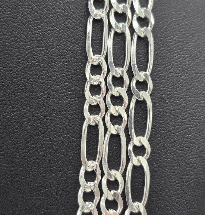 5mm Figaro 925 Silver Chain