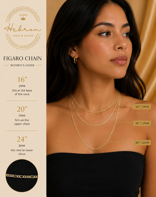 2mm Figaro 925 Silver Chain