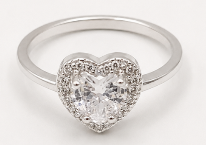 Ring 925 Silver Heart