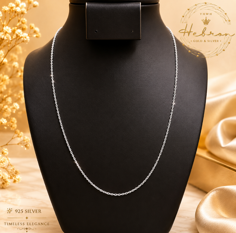 1mm Cable 925 Silver Chain