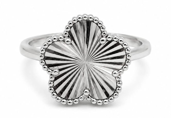 Sterling Silver Flower Ring