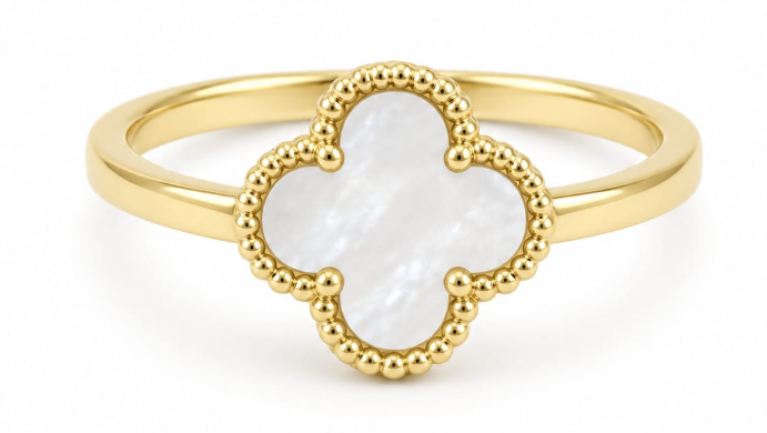 Sterling Silver Ring Flower