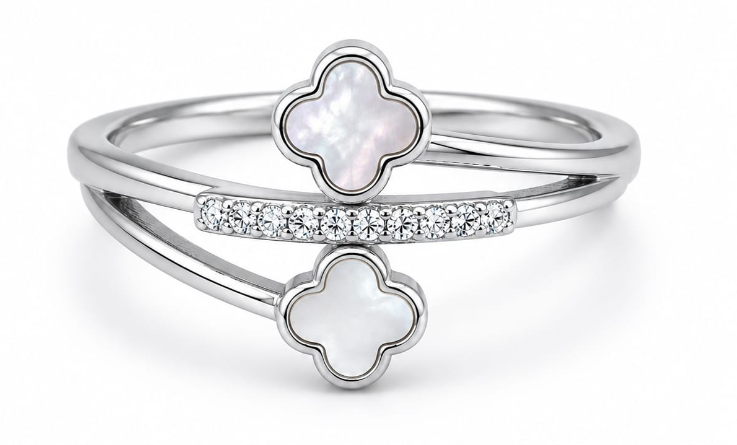 Sterling Silver Ring Flower