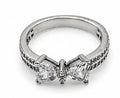 925 Sterling Silver Pan Bow Ring