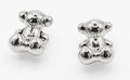 Sterling Silver 925 Bear Earring