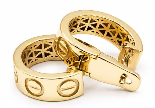 925 Sterling Silver Earring by Hebron J.