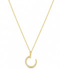 925 Sterling Silver Nail Necklace 16 - 18 inch Chain by Hebron J.