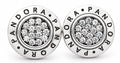 925 Sterling Silver Round Earring by Hebron J.