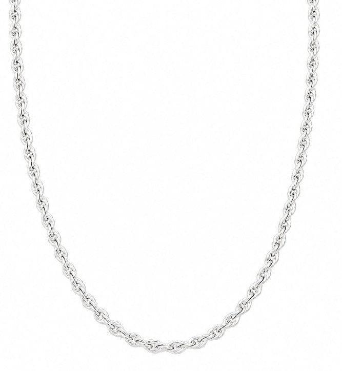 16 or 18 inch 925 Sterling Silver Necklace by Hebron J.