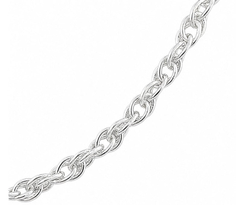 16 or 18 inch 925 Sterling Silver Necklace by Hebron J.