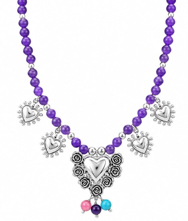 Handcrafted 925 Sterling Silver Necklace 18 - 19 inch by Hebron J.