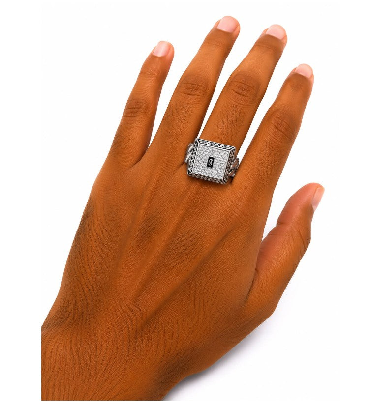 Men's 925 Sterling Silver Monico Ring by Hebron J.