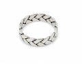 Celtic Braided Men's 925 Sterling Silver Ring by Hebron J.