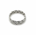 Celtic Rope 925 Sterling Silver Men's Ring by Hebron J.
