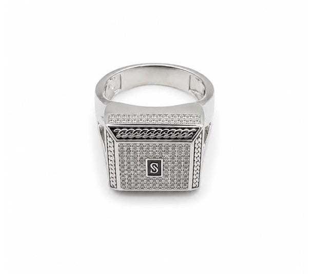 Men's 925 Sterling Silver Monico Ring by Hebron J.