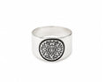 Artistic 925 Sterling Silver Ring by Hebron J.