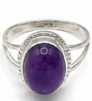 Amorist Natural Stone 925 Sterling Silver Ring by Hebron J.