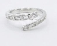 Beautiful Open Wrap in 925 Sterling Silver Ring by Hebron J.