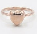 Rose Color Heart 925 Sterling Silver by Hebron J.
