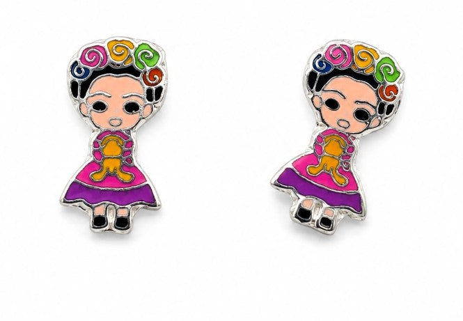 925 Sterling Silver Earring by Hebron J.