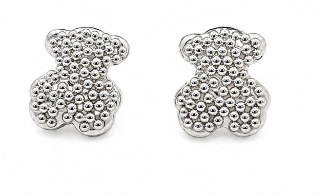Aretes Plata Oso 925 Sterling Silver Earring by Hebron J.