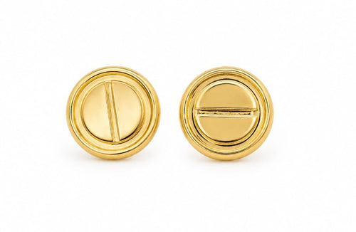 10K Designers Screw Earrings by Hebron J.