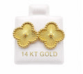 14K Gold Large Flowers by Hebron J.