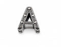 Letter A Charm 925 Sterling Silver by Hebron J.