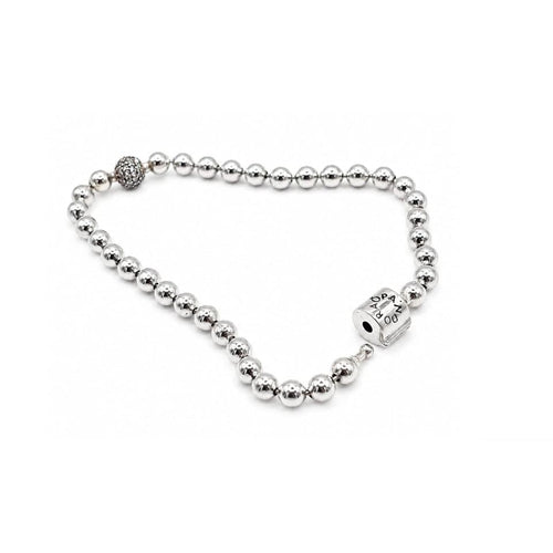 925 Sterling Silver Bracelet PAN 7inches by Hebron J.