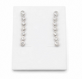Sterling Silver 925 Curved Bar Earring by Hebron J.