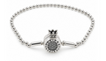 Sterling Silver 925 Pan Crown Bracelet 6.5 inches by Hebron J.
