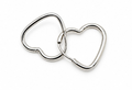 Sterling Silver 925 Small Heart Hoop Earring by Hebron J.