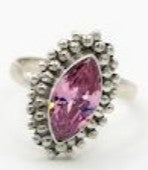 Multicolor Natural Stone 925 Sterling Silver Adjustable Ring by Hebron J.
