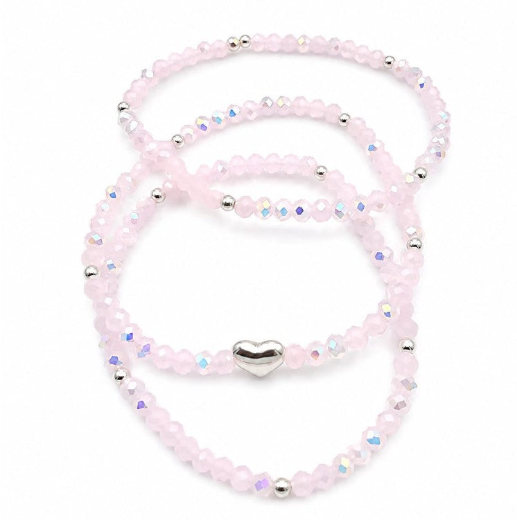 Beaded Bracelet 925 Sterling Silver by Hebron J.